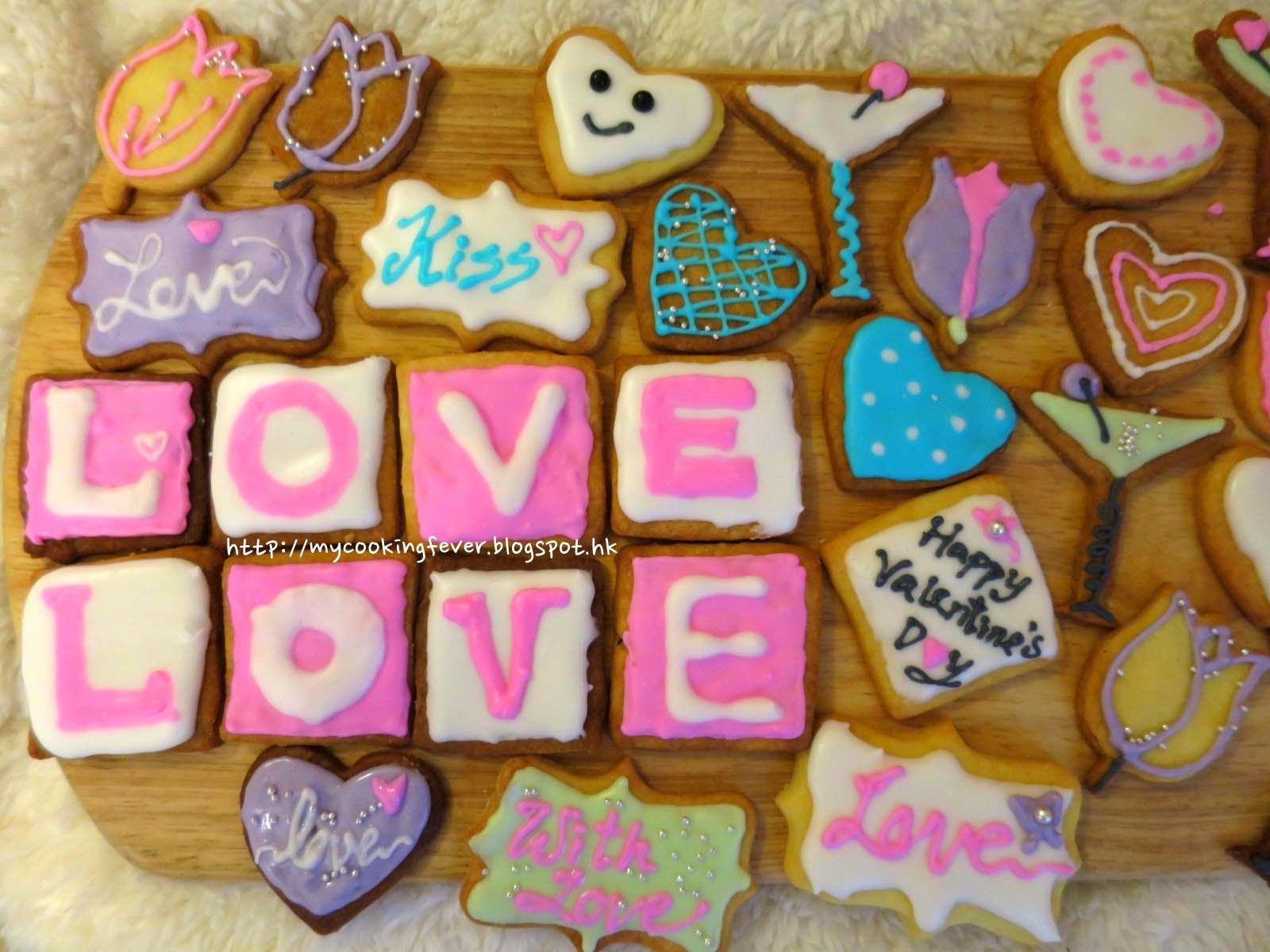 Valentine's Icing Cookies 1